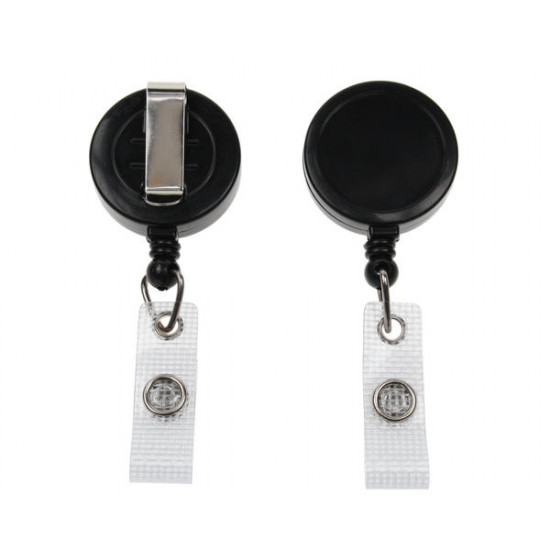 ID Badge Mini Reels with Strap Clip (Pack of 100)