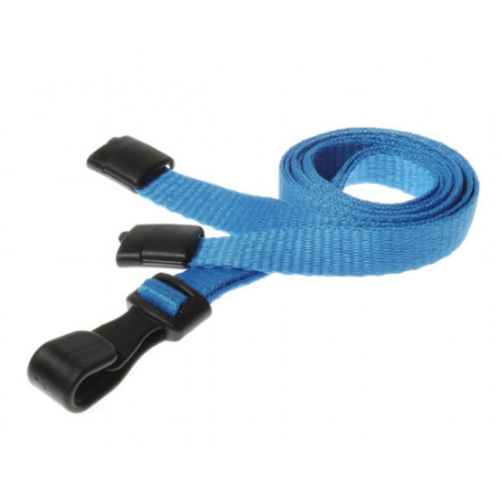 Breakaway 10mm Lanyards with Flat Plastic J Clip (Pack of 100)