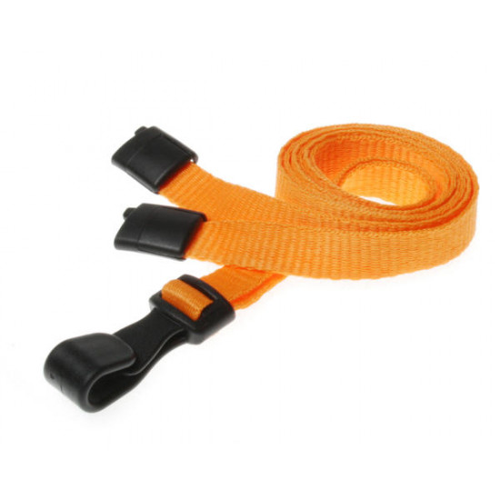 Breakaway 10mm Lanyards with Flat Plastic J Clip (Pack of 100)