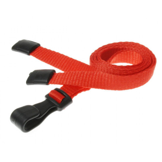 Breakaway 10mm Lanyards with Flat Plastic J Clip (Pack of 100)