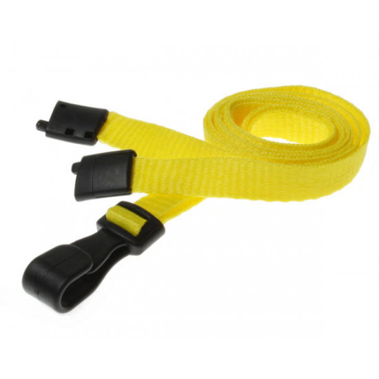 Breakaway 10mm Lanyards with Flat Plastic J Clip (Pack of 100)