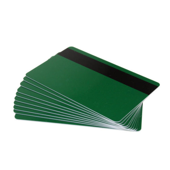 High Grade Pre-Printed PVC Cards with Hi-Co 2,750oe Magstripe, 760 Micron (Pack of 100) - Choose Your Colour