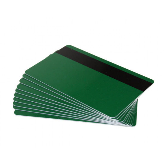 High Grade Pre-Printed PVC Cards with Hi-Co 2,750oe Magstripe, 760 Micron (Pack of 100) - Choose Your Colour