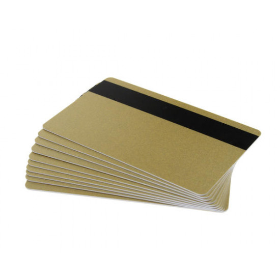 High Grade Pre-Printed PVC Cards with Hi-Co 2,750oe Magstripe, 760 Micron (Pack of 100) - Choose Your Colour