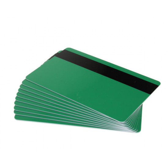 High Grade Pre-Printed PVC Cards with Hi-Co 2,750oe Magstripe, 760 Micron (Pack of 100) - Choose Your Colour