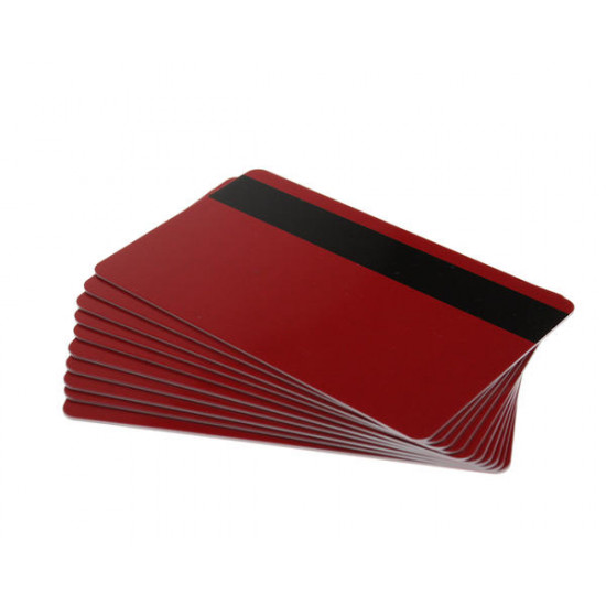 High Grade Pre-Printed PVC Cards with Hi-Co 2,750oe Magstripe, 760 Micron (Pack of 100) - Choose Your Colour