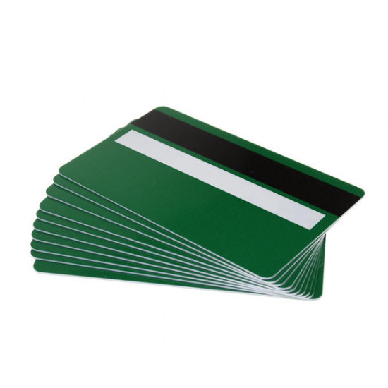 High Grade Pre-Printed PVC Cards with Hi-Co 2,750oe Magstripe & Signature Panel, 760 Micron (Pack of 100) - Choose Your Colour