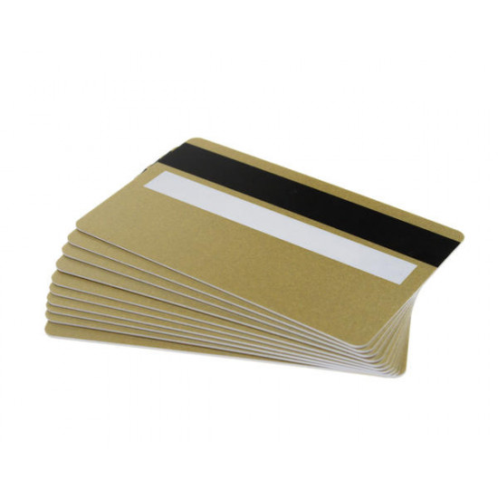 High Grade Pre-Printed PVC Cards with Hi-Co 2,750oe Magstripe & Signature Panel, 760 Micron (Pack of 100) - Choose Your Colour