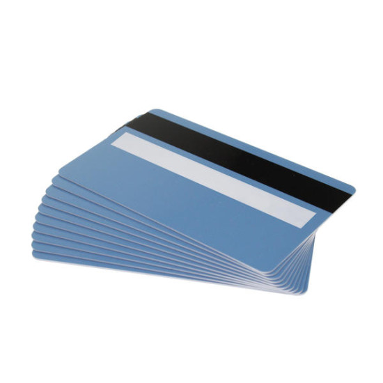 High Grade Pre-Printed PVC Cards with Hi-Co 2,750oe Magstripe & Signature Panel, 760 Micron (Pack of 100) - Choose Your Colour