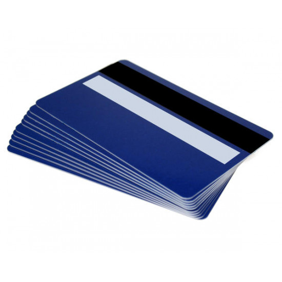 High Grade Pre-Printed PVC Cards with Hi-Co 2,750oe Magstripe & Signature Panel, 760 Micron (Pack of 100) - Choose Your Colour