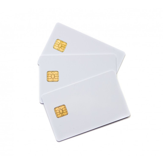 Microchip 24LC02 White PVC Card, Gloss Finish