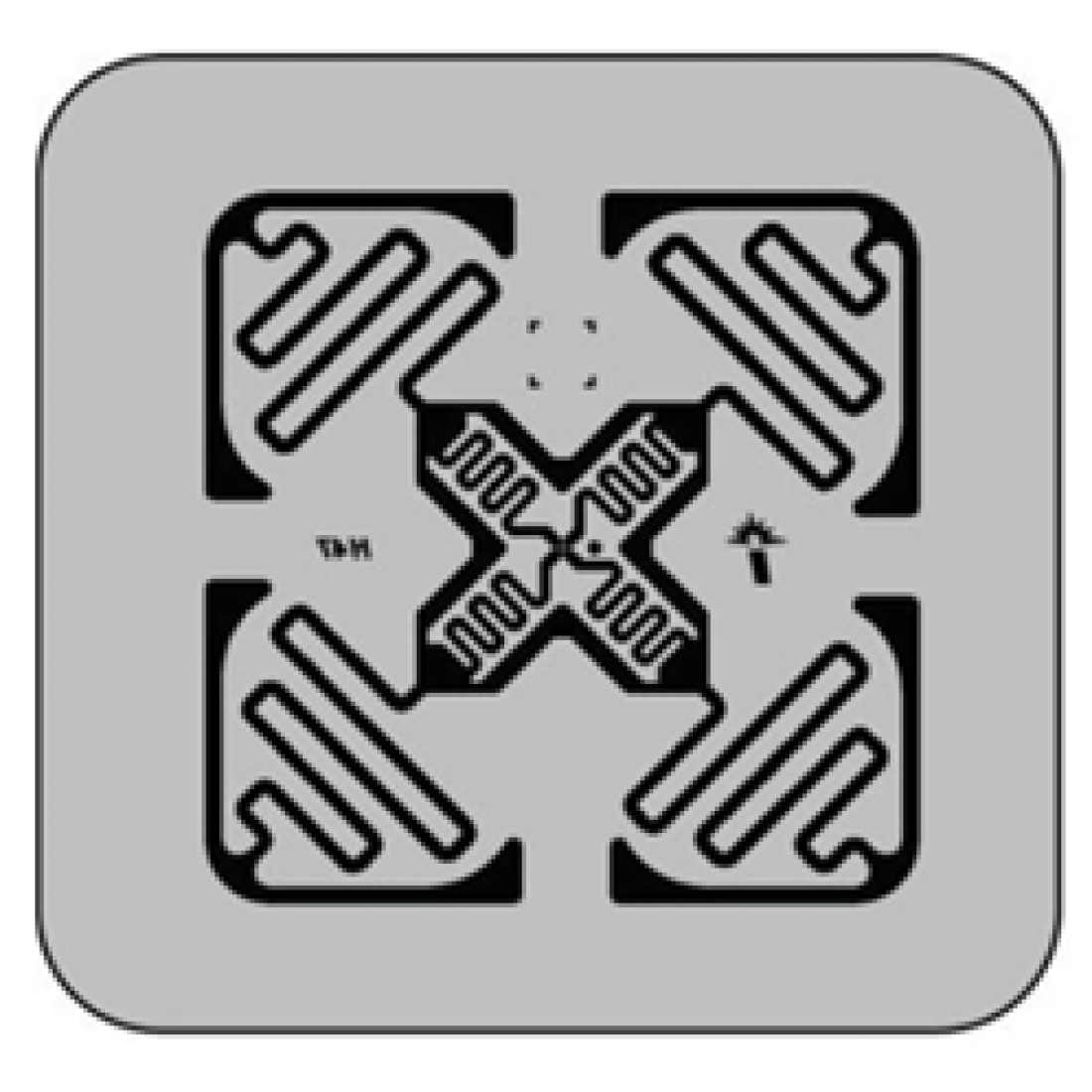 Mpc Inj Impinj Monza 4E Adhesive/Wet Inlay (H47), 50 x 50mm - 6.8m read range ...