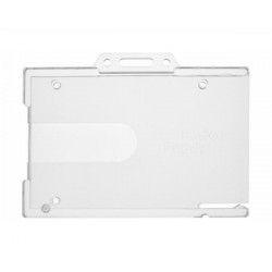Badge Buddy Clear Enclosed ID Card Holders - Horizontal (Pack of 100)