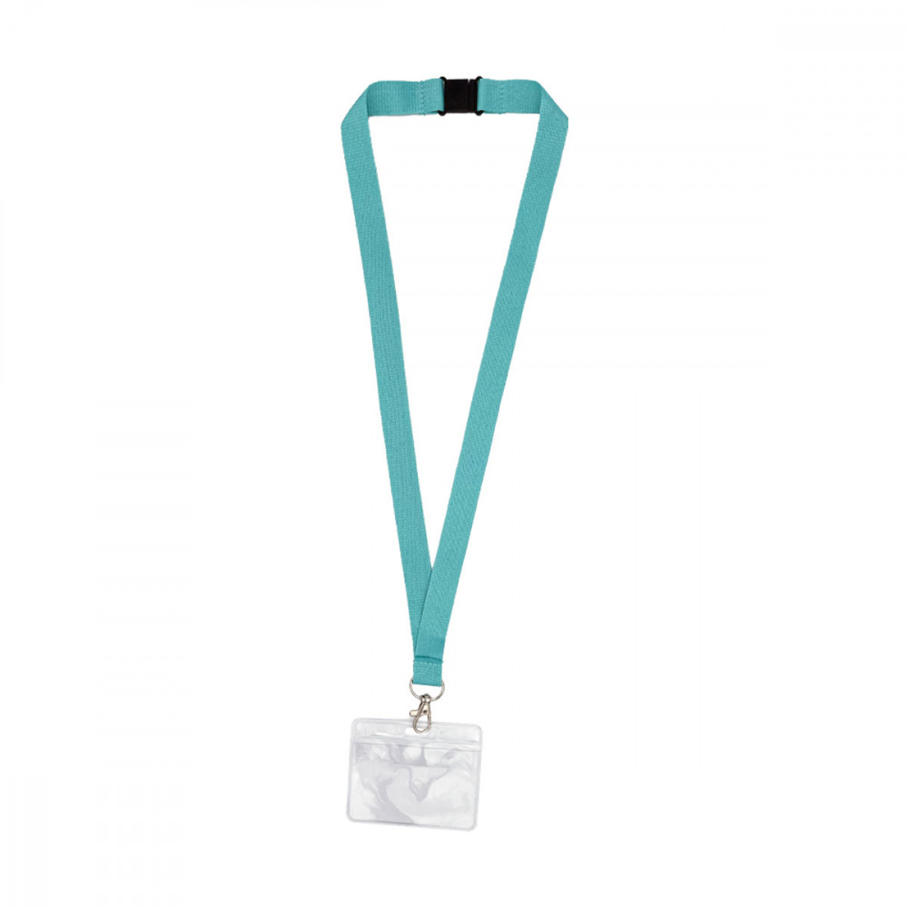 20mm Plain Lanyards with a Horizontal Flexible Wallet (Pack of 100