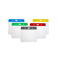 Clear Flexible Vinyl Wallet Coloured Top (102mm x 82mm) (Pack of 100) Clear Flexible Vinyl Wallet Coloured Top (102mm x 82mm) (Pack of 100)
