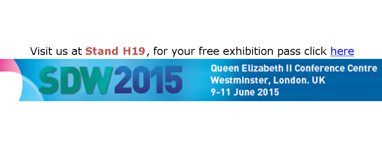 VISIT US AT STAND H19 AT SDW 2015