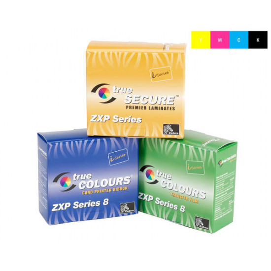 Zebra ZXP Series 8/9 YMCK Colour Ribbon 800012-445 (625 Prints) - Call For Price