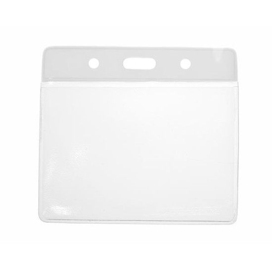 Clear Flexible Vinyl Wallet Coloured Top  (91mm x 65mm) (Pack of 100)