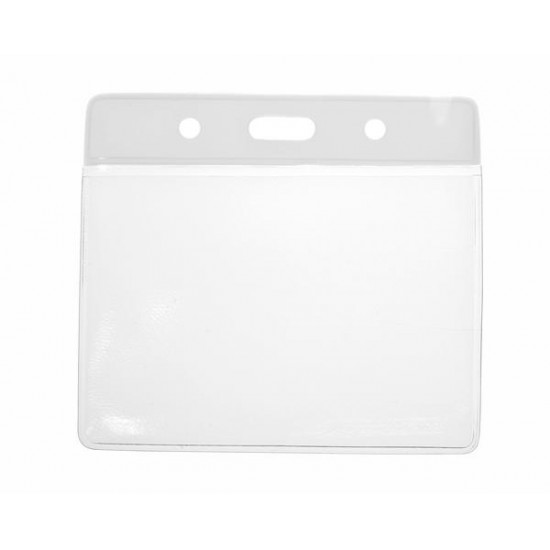 Clear Flexible Vinyl Wallet Coloured Top  (91mm x 65mm) (Pack of 100)